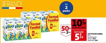 Auchan Candia lait viva offre