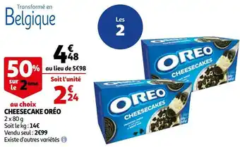 Auchan Oréo cheesecake offre