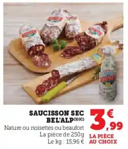 U Express Saucisson sec bel'alp offre