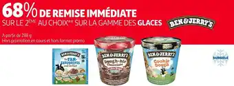 Auchan Ben&jerry's bon plan sur la gamme des glaces de la marque ben&jerry's offre