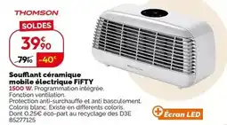 Weldom Thomson - soufflant céramique mobile électrique fifty offre