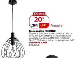 Weldom Inspire - suspension merone offre