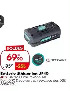 Weldom Sterwins - batterie lithium-ion up40 offre