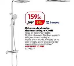 Weldom Sensea - colonne de douche thermostatique icone offre