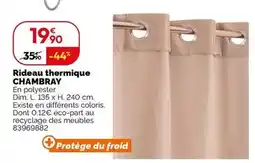 Weldom Rideau thermique chambray offre