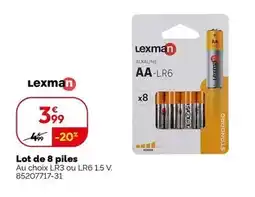 Weldom Lexman - lot de 8 piles offre