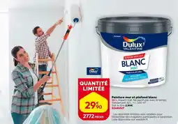Weldom Dulux - peinture mur et plafond blanc offre