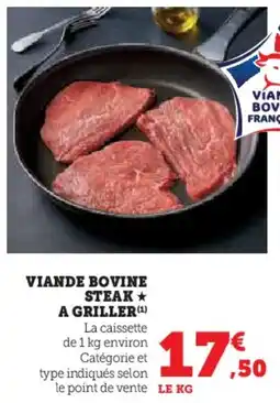 U Express Viande bovine steak a griller offre