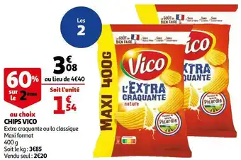 Auchan Vico chips extra craquante lays offre
