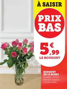 U Express Bouquet de 12 roses offre