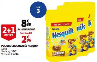 Auchan Nesquik poudre chocolatée offre