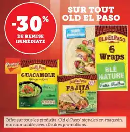 U Express Sur tout old el paso offre