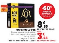 U Express Cafe moulu l'or offre