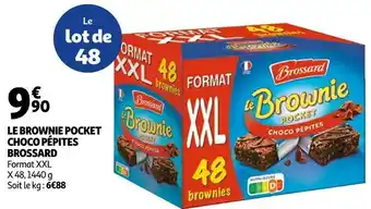 Auchan Brossard le brownie pocket choco pépites offre