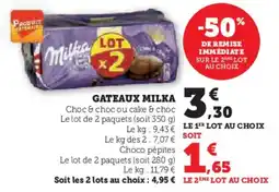 U Express Gateaux milka offre
