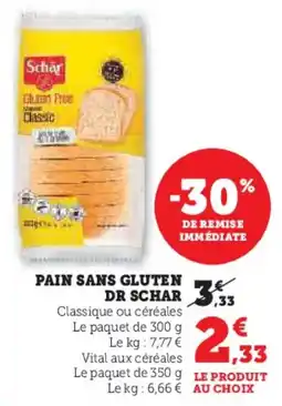 U Express Pain sans gluten dr schar offre