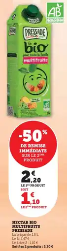 U Express Nectar bio multifruits pressade offre
