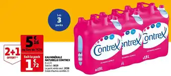 Auchan Contrex eau minérale naturelle offre