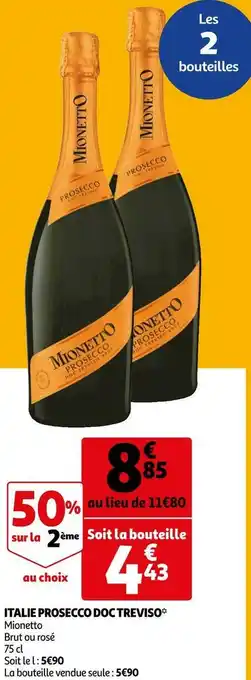 Auchan Italie prosecco doc treviso offre