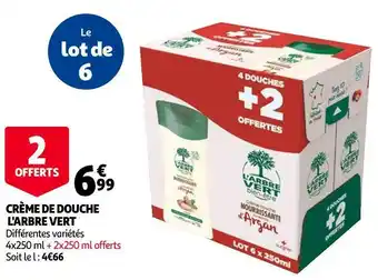 Auchan L'arbre vert crème de douche offre