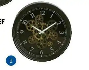 Auchan Horloge mécanisme métal offre