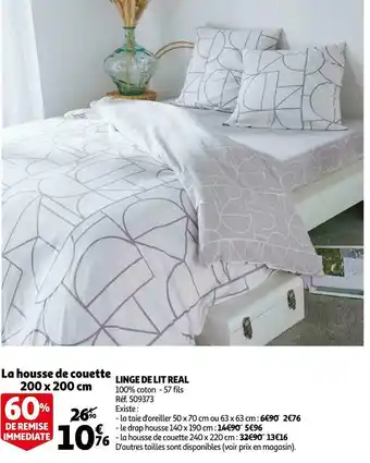 Auchan Linge de lit real offre
