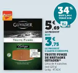 U Express Truite fumee de bretagne guyader offre