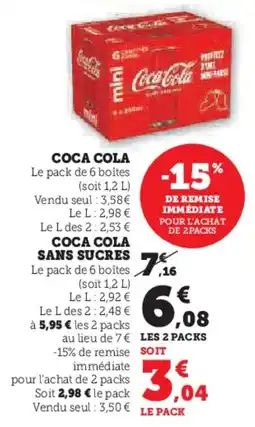 U Express Coca cola offre