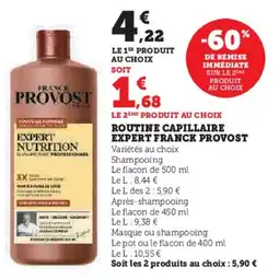 U Express Routine capillaire expert franck provost offre