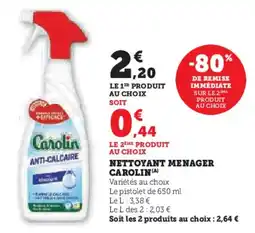 U Express Nettoyant menager carolin offre