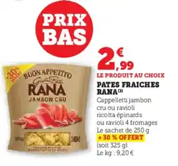 U Express Pates fraiches rana offre