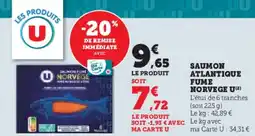 U Express Saumon atlantique fume norvege u offre