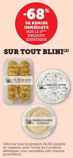 U Express Sur tout blini offre