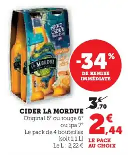 U Express Cider la mordue offre