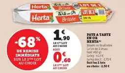 U Express Pate a tarte en or herta offre