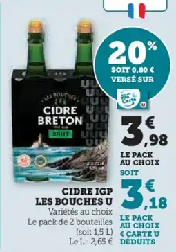 U Express Cidre igp les bouches u offre