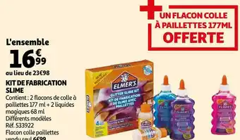 Auchan Kit de fabrication slime offre