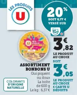 U Express Assortiment bonbons u offre