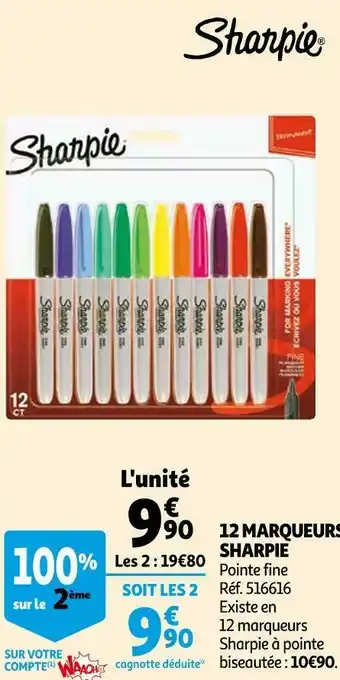 Sharpie 12 marqueurs