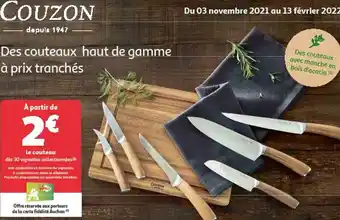 Auchan Couzon le couteau offre