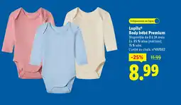 Lidl LUPILU Body bébé Premium offre