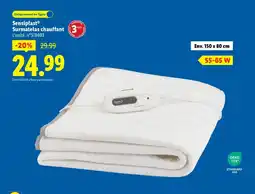 Lidl SENSIPLAST Surmatelas chauffant offre