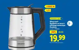 Lidl SILVERCREST Bouilloire en verre à affichage numérique Premium offre