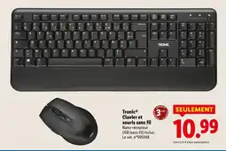 Lidl TRONIC Clavier et souris sans fil offre