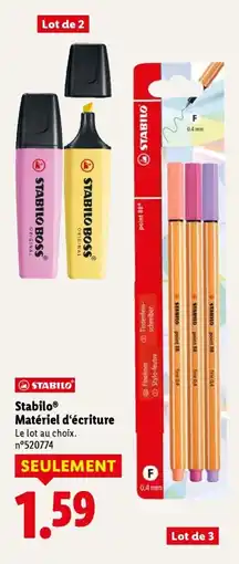 Lidl STABILO Matériel d'écriture offre