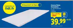 Lidl LIVARNO HOME Surmatelas offre