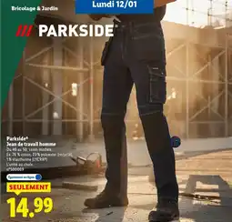 Lidl PARKSIDE Jean de travail homme offre