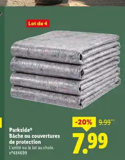 Lidl PARKSIDE Bâche ou couvertures de protection offre