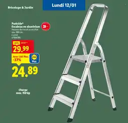 Lidl PARKSIDE Escabeau en aluminium offre