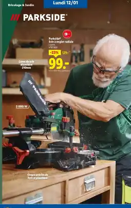 Lidl PARKSIDE Scie à onglet radiale offre